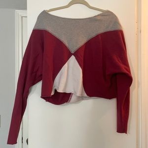 Free People cropped sweatshirt